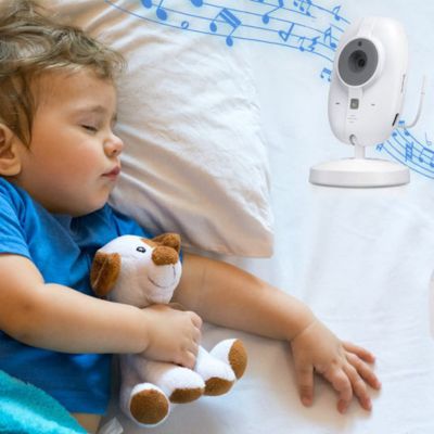 Camera bebe installée dans une chambre d’enfant pour surveillance quotidienne