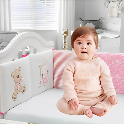 Tour de lit en tissu doux pour bebe