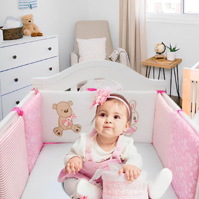 Tour de lit pour bebe petite princesse