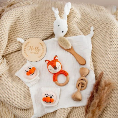 cadeau de naissance coffret renard 6 pièces sécuritaires