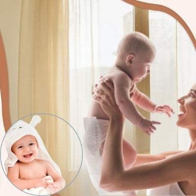 cadeau naissance bebe couverture en coton double face blanche serviette bain