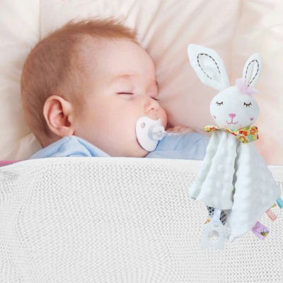 cadeau pour nouveau né lapin blanc compagnon rassurant