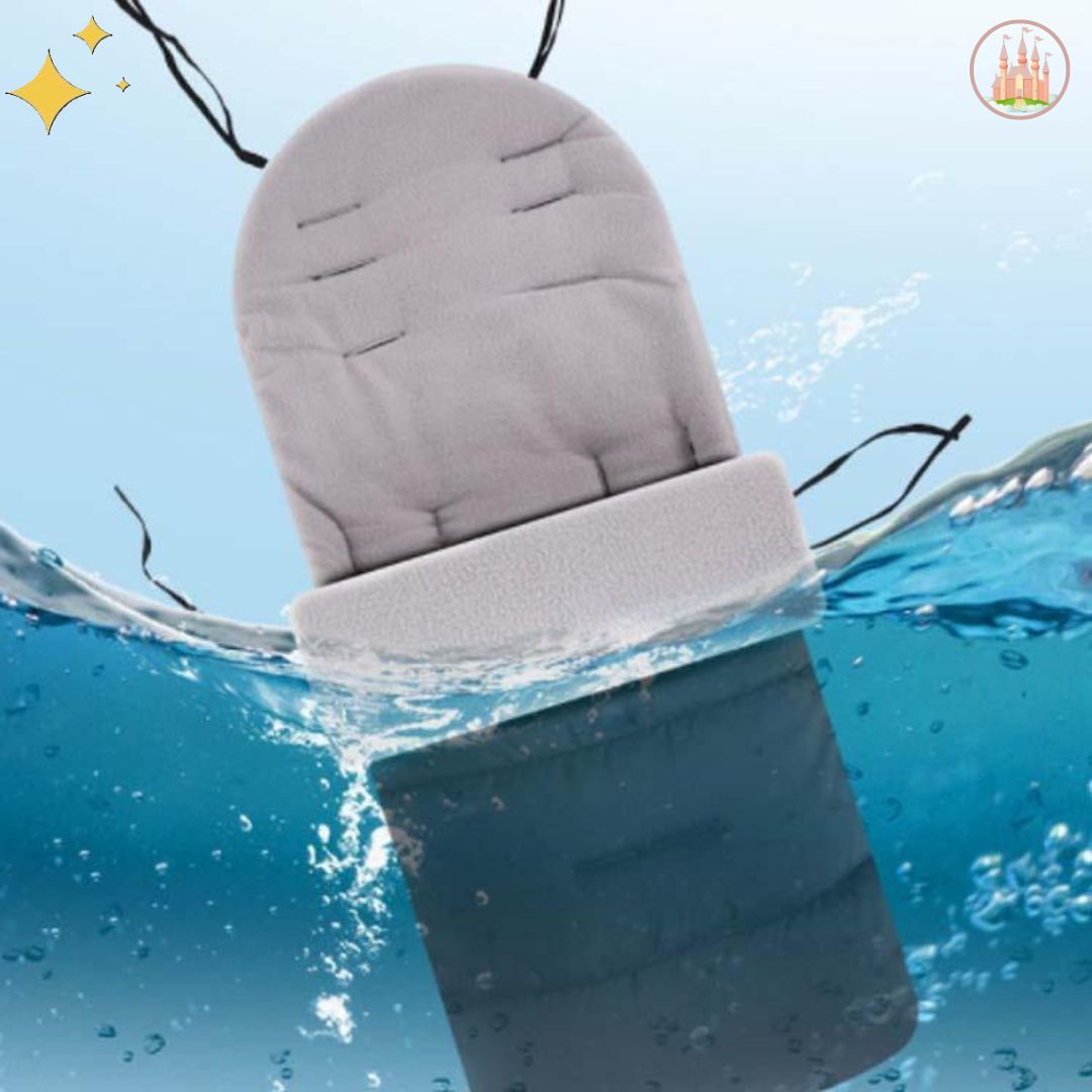 protection poussette hiver gris