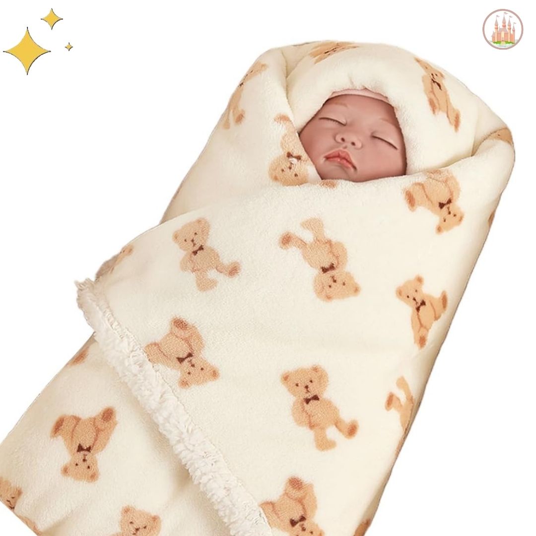 couverture beige pour nouveau-né