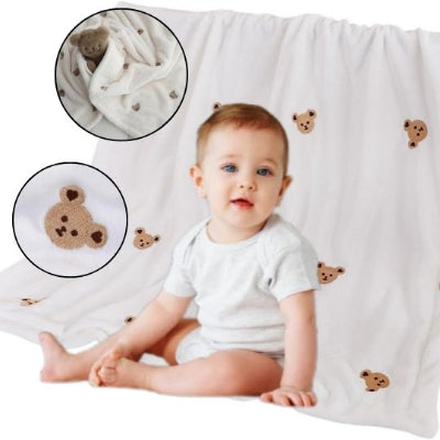 couverture bébé petit ourson doux et respirante