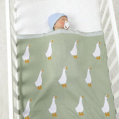 couverture bébé tricot rêves de caneton sommeil paisible
