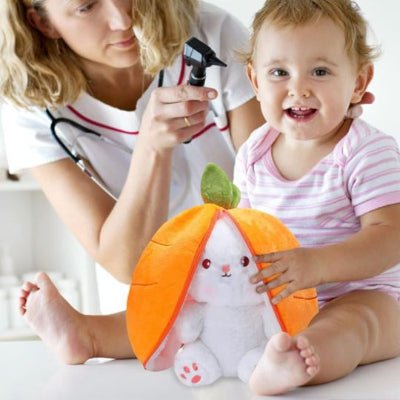 doudou lapin peluche fruits jouets doux