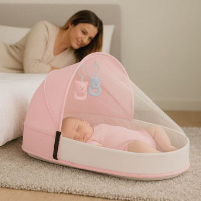 lit bebe de voyage cocon portable avec maman