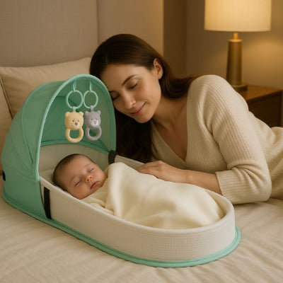 lit bebe de voyage cocon portable dans chambre