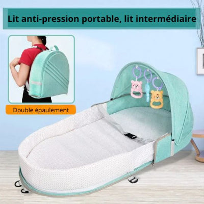 lit bebe de voyage cocon portable sangles anti pression