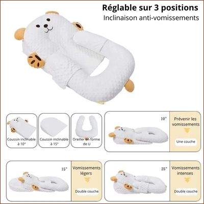 plan incliné bébé anti-sursaut plusieurs réglages
