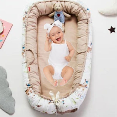réducteur de lit bebe cerf kaki cocon câlin