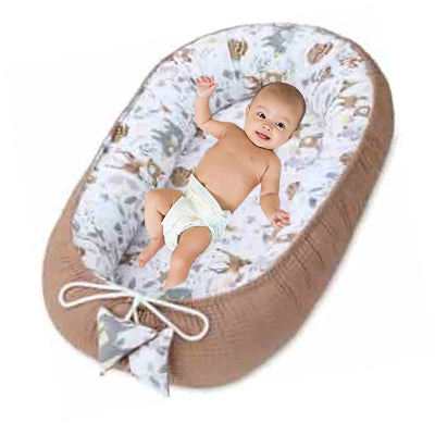 réducteur de lit bebe cerf kaki compagnon de nuit