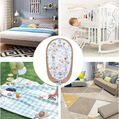 réducteur de lit bebe cerf kaki polyvalent