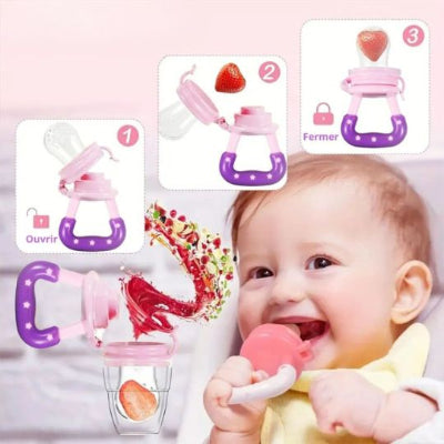 tétine grignoteuse anti-douleur bébé food feeder facile à utiliser