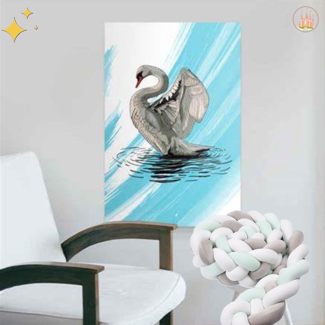 déco chambre bébé tour de lit tressé