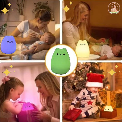 veilleuse bébé chaton multifonctionnel