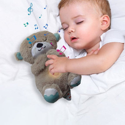 veilleuse bébé loutre peluche rassurante
