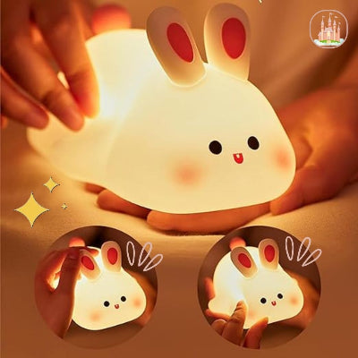 veilleuse bébé petit lapin en silicone