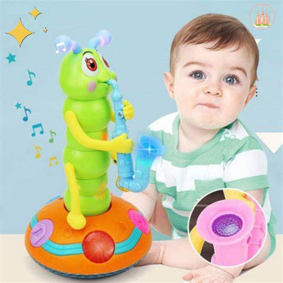 veilleuse musicale bébé design saxophone