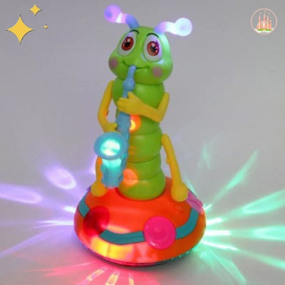 veilleuse musicale bébé saxophone allumée