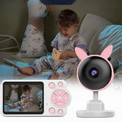 Babyphone camera Vision nocturne infrarouge lapin rose