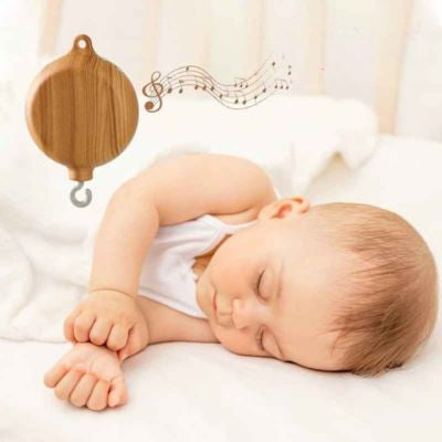 Boîte à musique rotative couleur bois