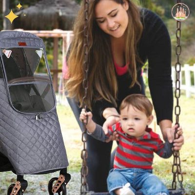 couverture bébé imperméable gris