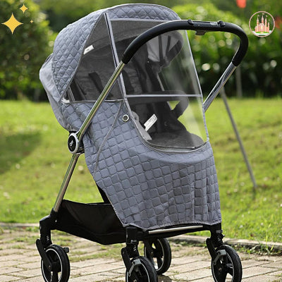 protection bébé imperméable gris clair Canopy