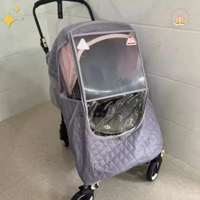 chancelière enfant gris clair confortable