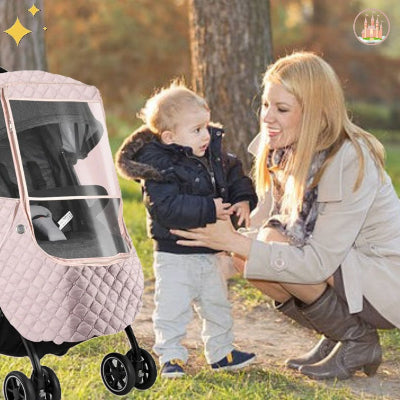 chancelière bébé imperméable rose Canopy