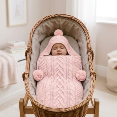 Chancelière tricot pour bébé 0-1 an Cocon douillet emmaillotage