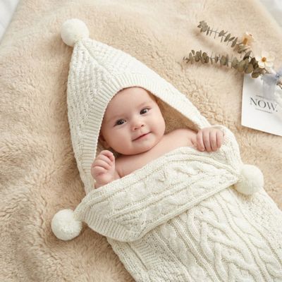 Chancelière tricot pour bébé 0-1 an Cocon douillet et chaude