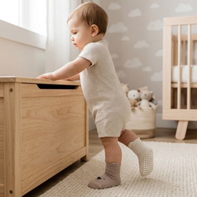 Chaussette pour bebe - Respirantes et Antidérapantes  bébé marchant