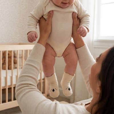 Chaussette pour bebe - Respirantes et Antidérapantes  nouveau né