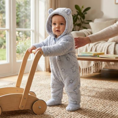 Combinaison bebe Barboteuse garçon en coton gris