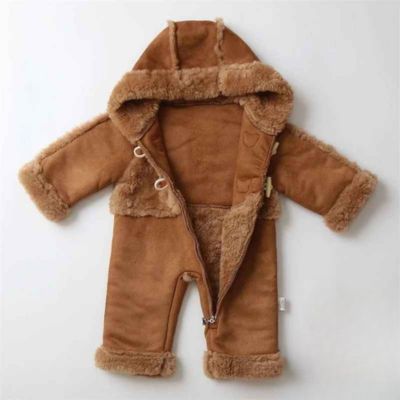 Combinaison hiver pour bebe Cocon Douillet avec capuche épais et chaude