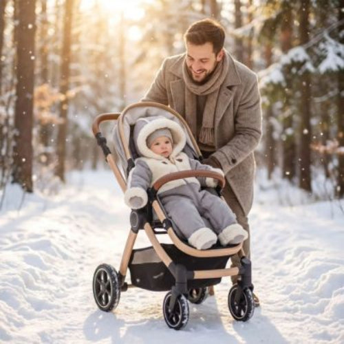Combinaison hiver pour bebe Cocon Douillet avec capuche gris