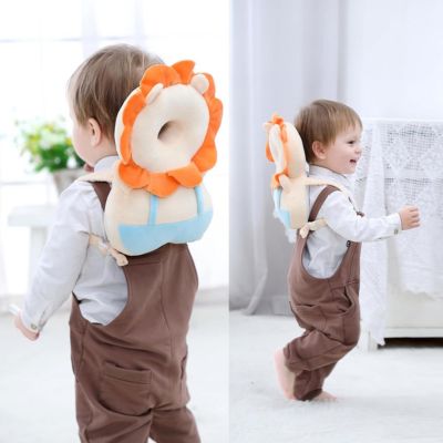 Coussin de protection tête bébé Sac à dos anti-choc Lion