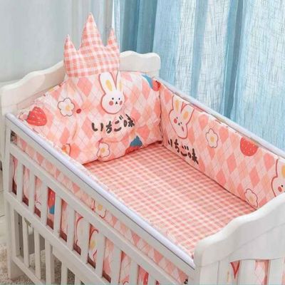 Ensemble de literie bébé pare-chocs 5 pièces en coton épaisse