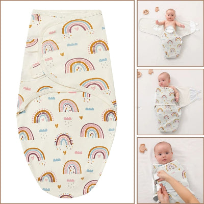 Gigoteuse d’emmaillotage rainbows facile à utiliser
