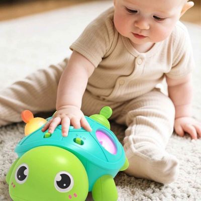 Jouet éveils bebe Tortue rampante compagnon sécuritaire