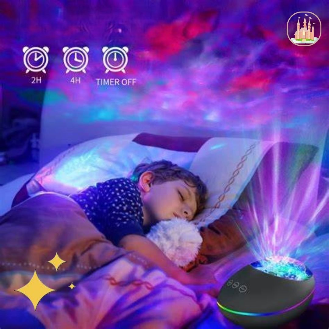 Lampe veilleuse colorée avec projecteur de galaxie | DreamWave™