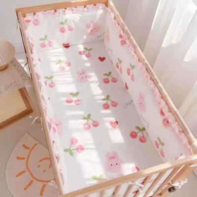 Literie bebe Ensemble Rose 5 pièces en coton naturel chaude et épaisse