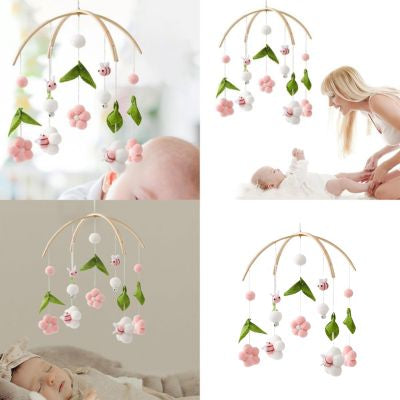 Mobile pour bébé Abeilles roses polyvalente