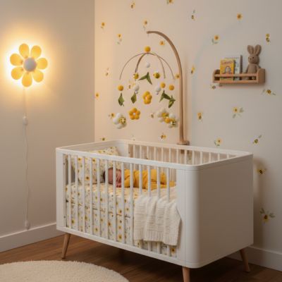 Mobile pour bébé Petites Abeilles avec lampe murale
