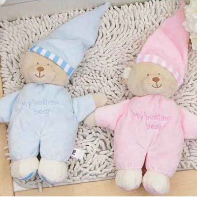 Ours en peluche Jouet doux à câliner pour bébés pack duo