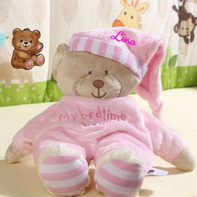 Ours en peluche doux rose