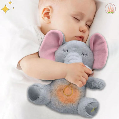 Peluche bruit blanc bébé éléphant pour  un sommeil paisible