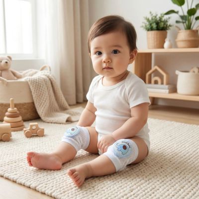 Protège genoux bébé Genouillères d'été respirantes coussin épais